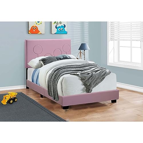 Progressive Furniture Jordan All-in-One Upholstered Twin Bed in Powder Blue